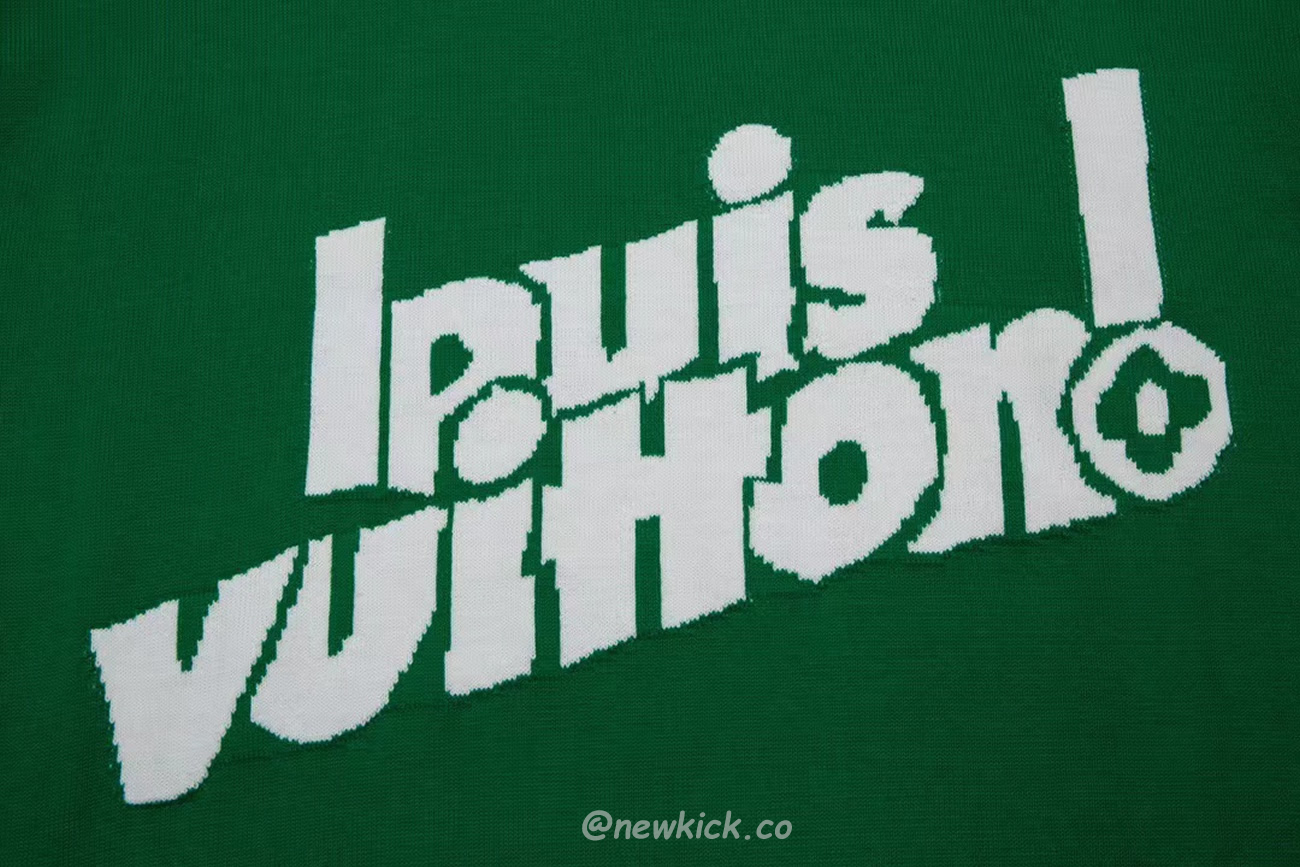 Louis Vuitton Everyday Lv Crewneck Green Black White (17) - newkick.org