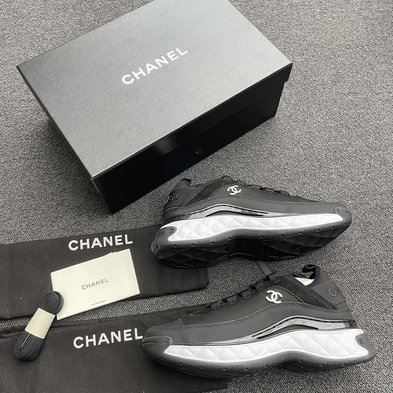 Chanel Casual Style Plain Logo Low Top Sneakers (15) - newkick.org