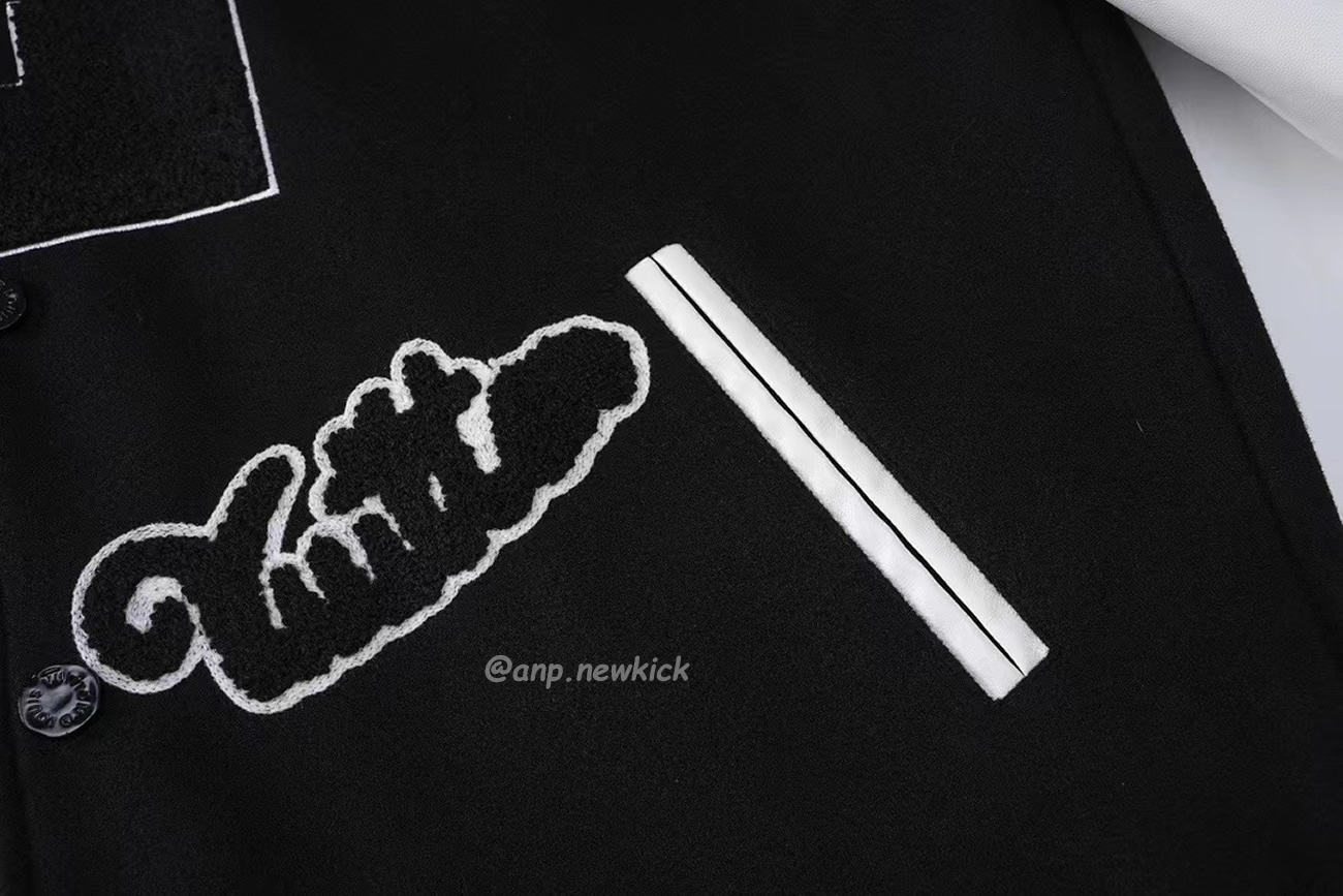 Louis Vuitton Black L Patch Varsity Jacket (3) - newkick.org