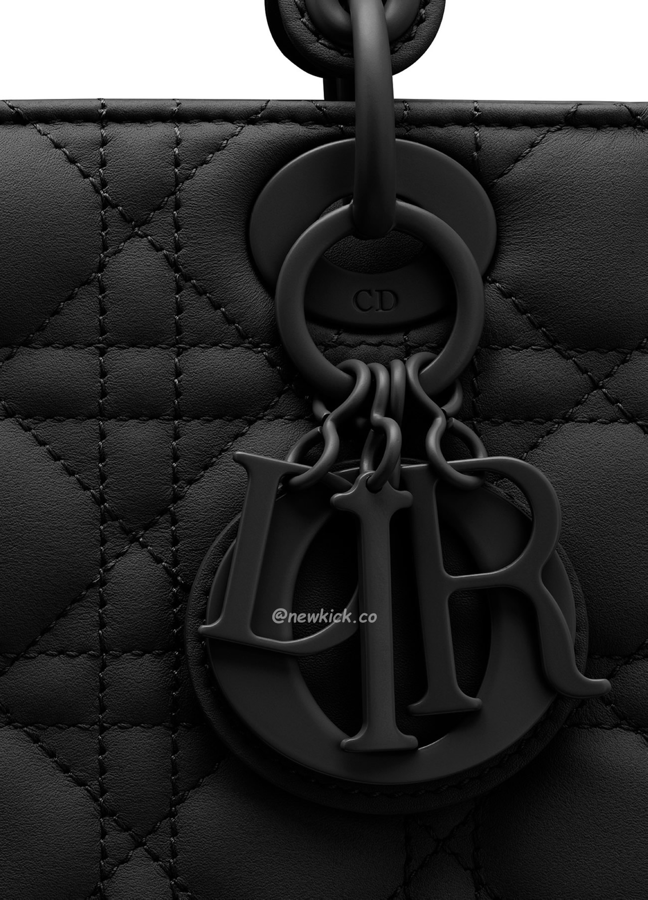 Dior My Lady Abc Black Ultra Matte Canage Calfskin With Rattan Pattern M0538sloi M989 (4) - newkick.org