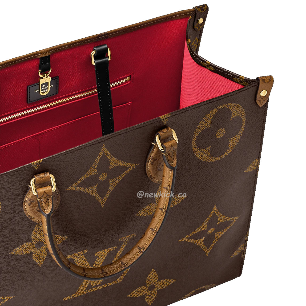 Louis Vuitton Onthego Cloth Tote Brown M45320 (5) - newkick.org