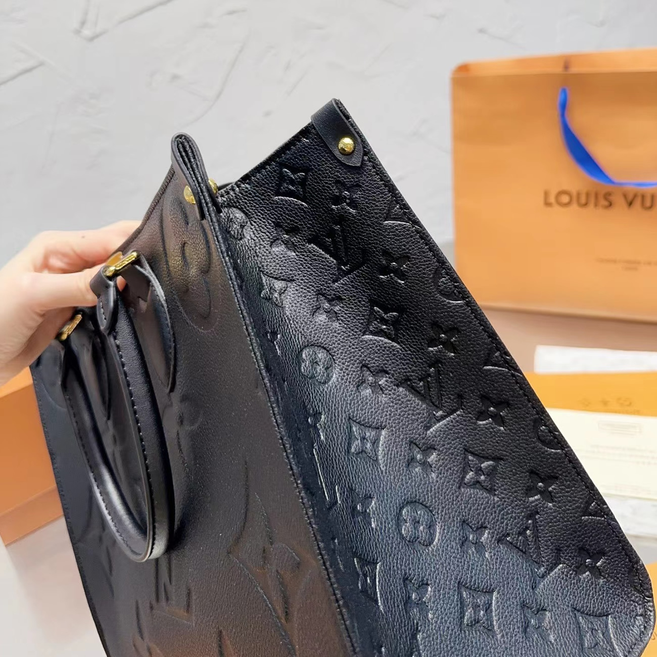 Louis Vuitton Onthego Empreinte M L Black M45595 (34) - newkick.org