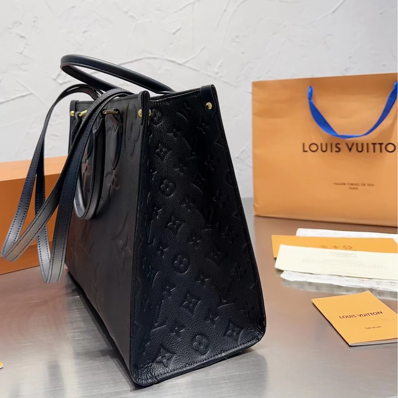 Louis Vuitton Onthego Empreinte M L Black M45595 (40) - newkick.org