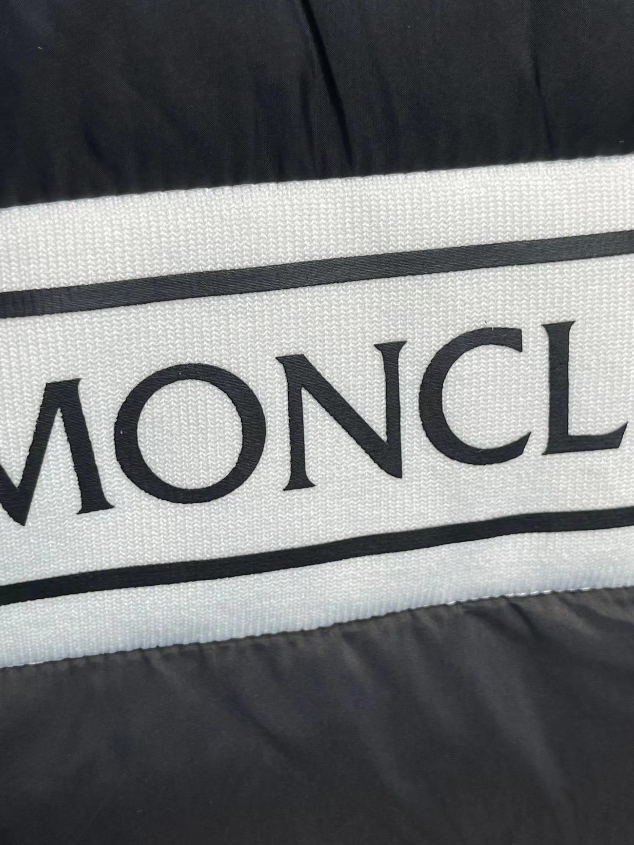 Moncler Neck Padded Shell And Virgin Wool Navy Jacket (3) - newkick.org