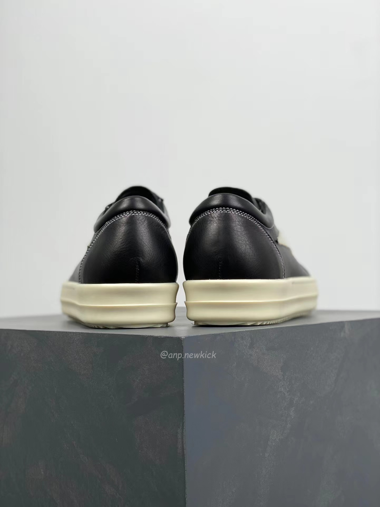 Rick Owens Leather Low Top Vintage Sneakers Suede Canvas Black Taupe Grey Faded Pnk Pearl Milk Dark Dust (11) - newkick.org