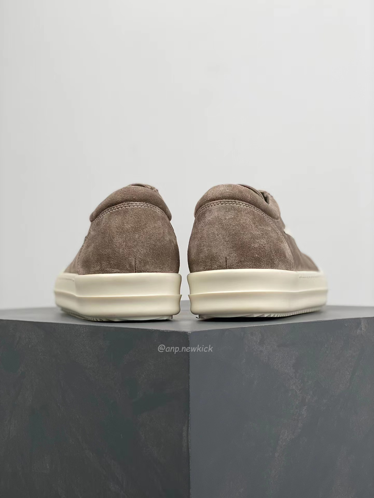 Rick Owens Leather Low Top Vintage Sneakers Suede Canvas Black Taupe Grey Faded Pnk Pearl Milk Dark Dust (22) - newkick.org