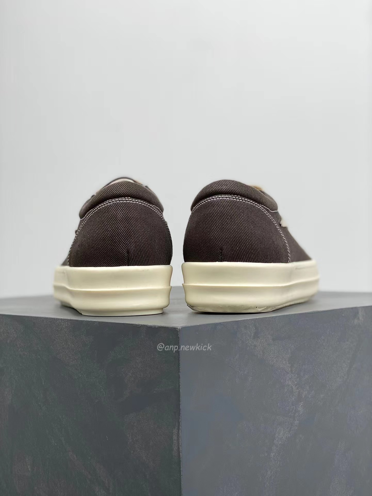 Rick Owens Leather Low Top Vintage Sneakers Suede Canvas Black Taupe Grey Faded Pnk Pearl Milk Dark Dust (23) - newkick.org