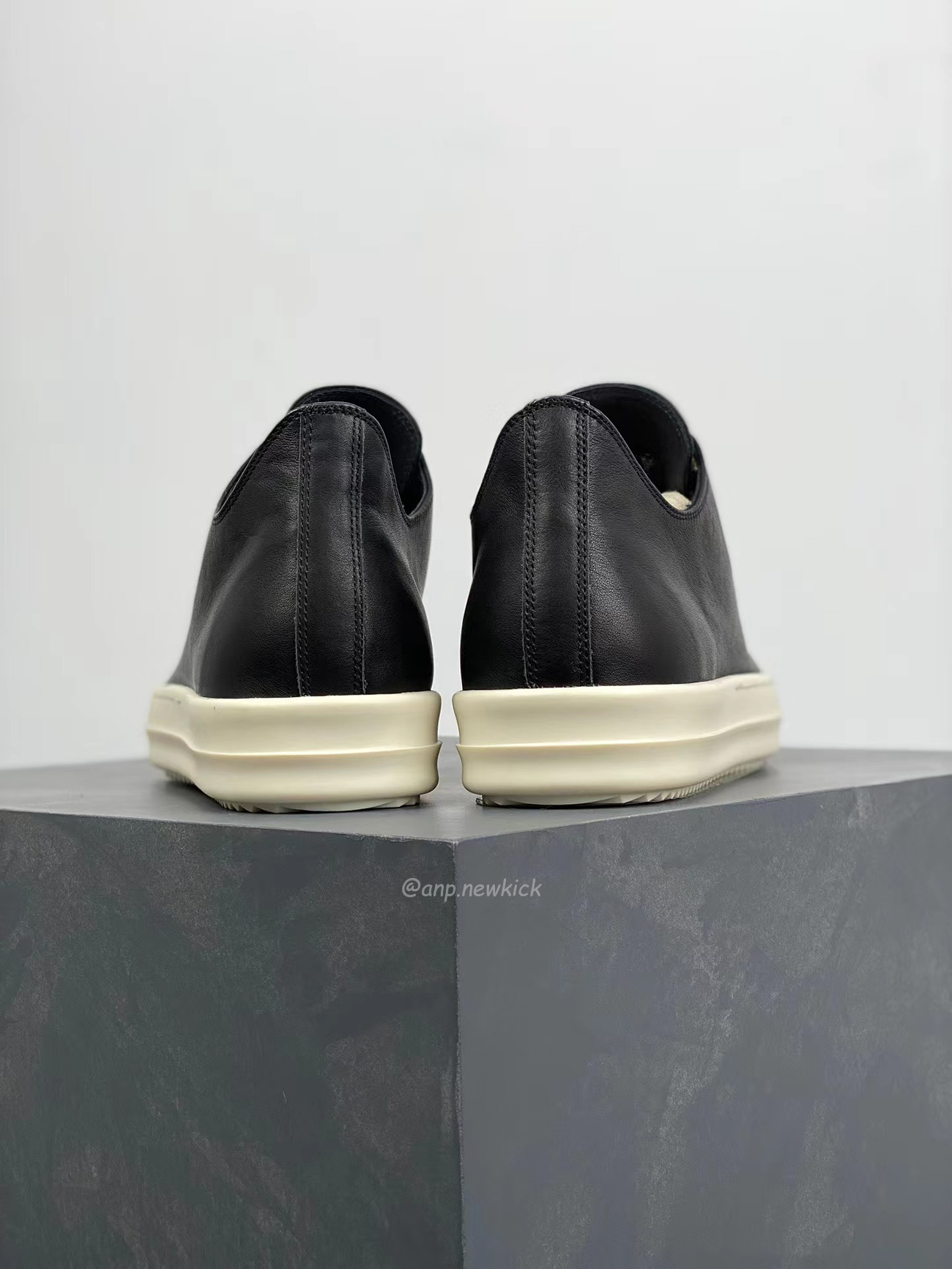 Rick Owens Leather Low Top Vintage Sneakers Suede Canvas Black Taupe Grey Faded Pnk Pearl Milk Dark Dust (24) - newkick.org