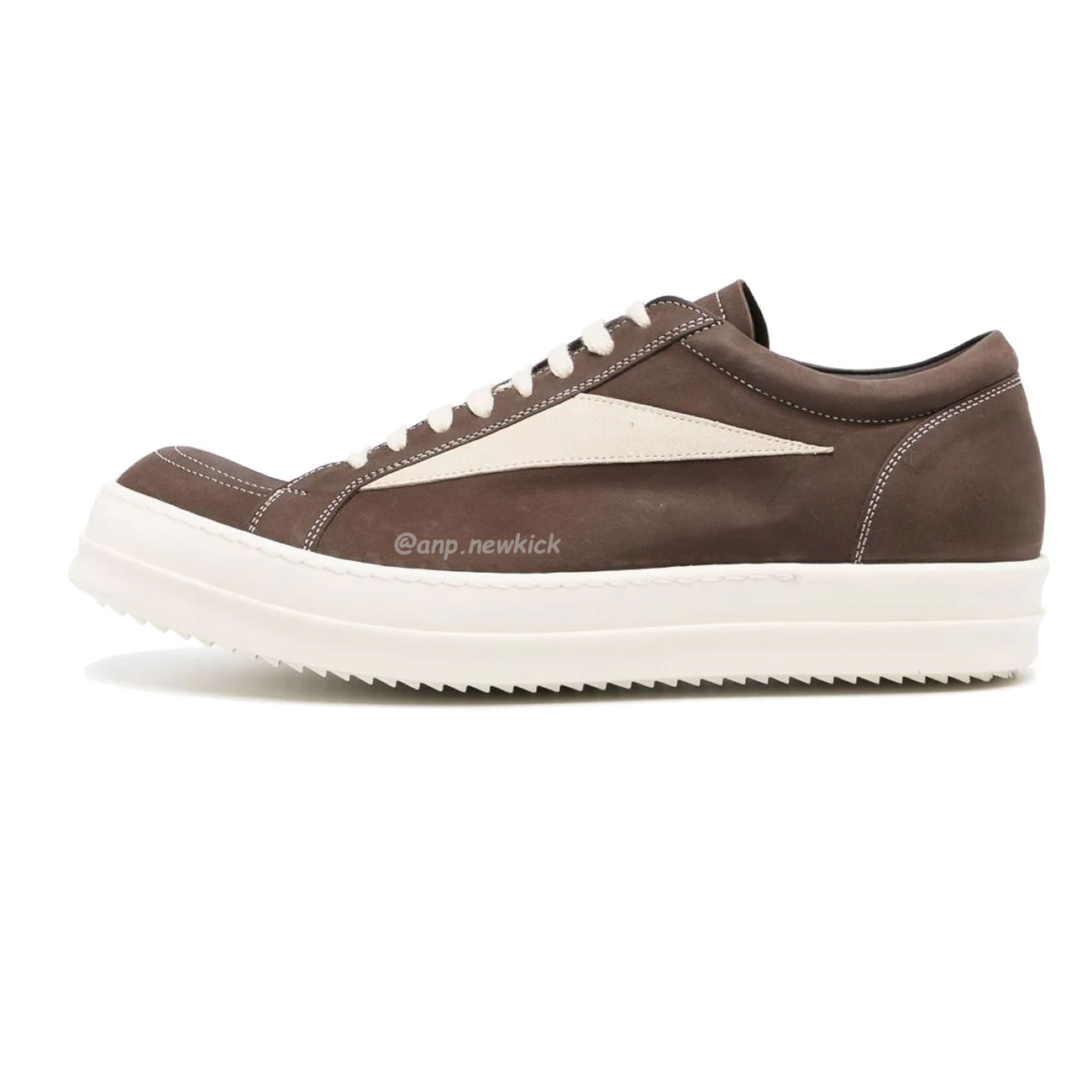 Rick Owens Leather Low Top Vintage Sneakers Suede Canvas Black Taupe Grey Faded Pnk Pearl Milk Dark Dust (34) - newkick.org