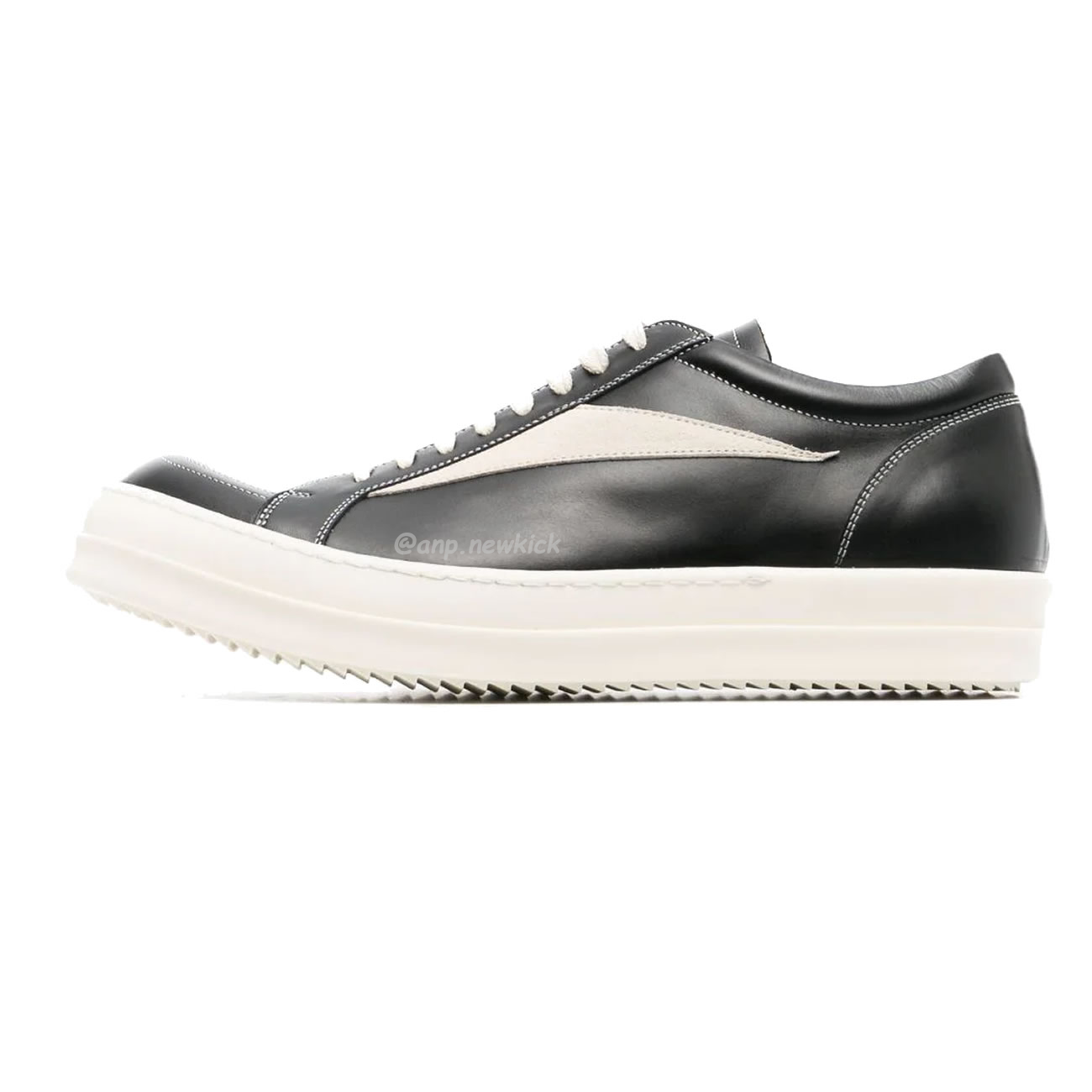 Rick Owens Leather Low Top Vintage Sneakers Suede Canvas Black Taupe Grey Faded Pnk Pearl Milk Dark Dust (36) - newkick.org