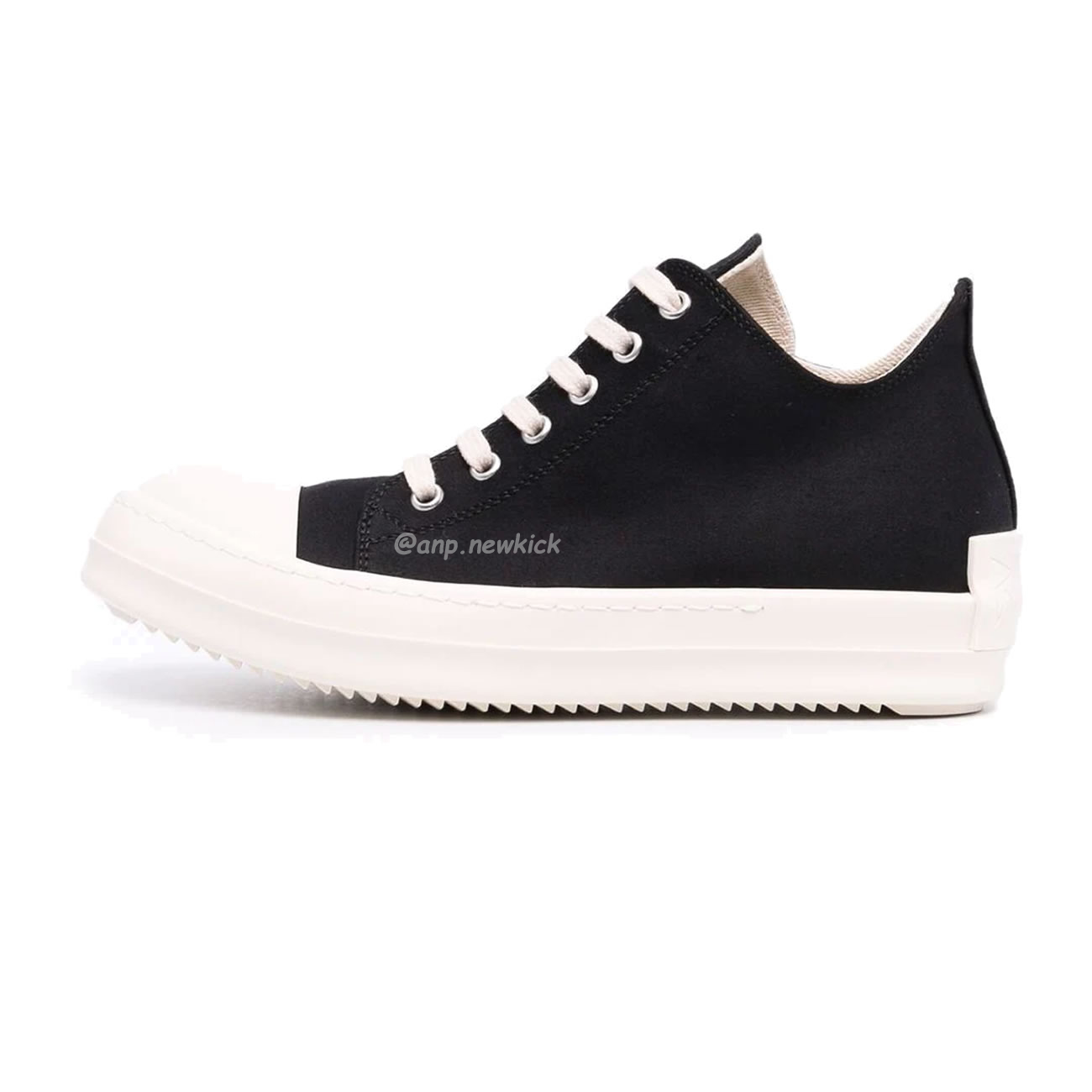 Rick Owens Leather Low Top Vintage Sneakers Suede Canvas Black Taupe Grey Faded Pnk Pearl Milk Dark Dust (39) - newkick.org