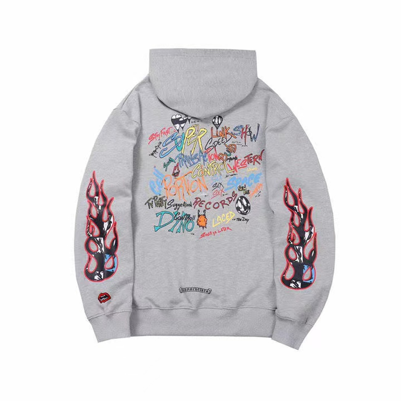 Chrome Hearts Matty Boy Brain Wave Hoodie Chrome Hearts Grey Ss21 (1) - newkick.org