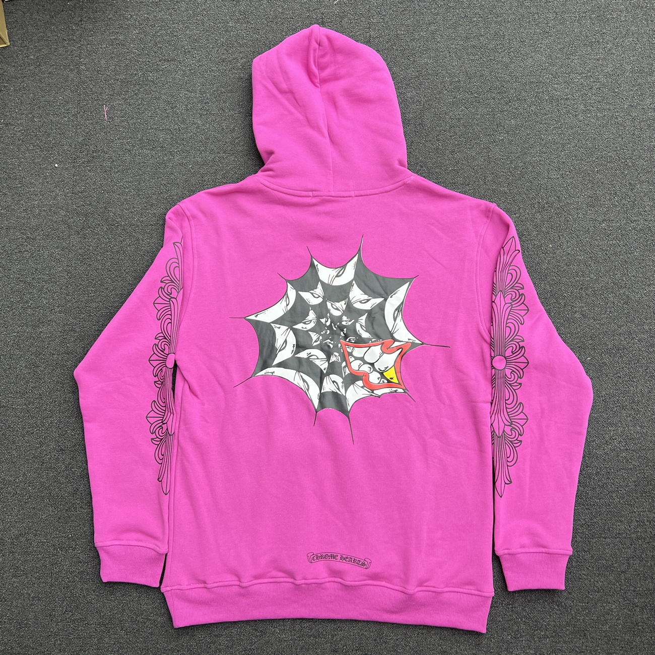 Chrome Hearts Matty Boy Spider Web Hoodie Purple Ss21 (4) - newkick.org