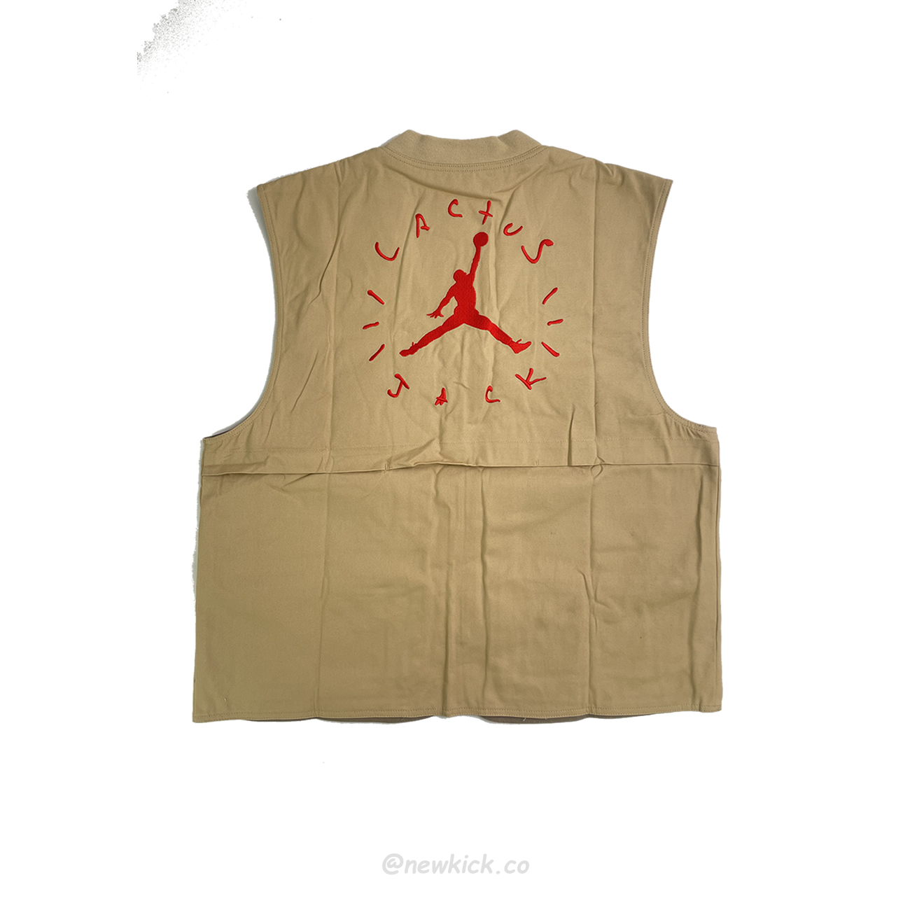 Travis Scott Cactus Jack X Jordan Utility Vest Asia Sizing Desertkhakiuni Ersity Red Ss21 (5) - newkick.org