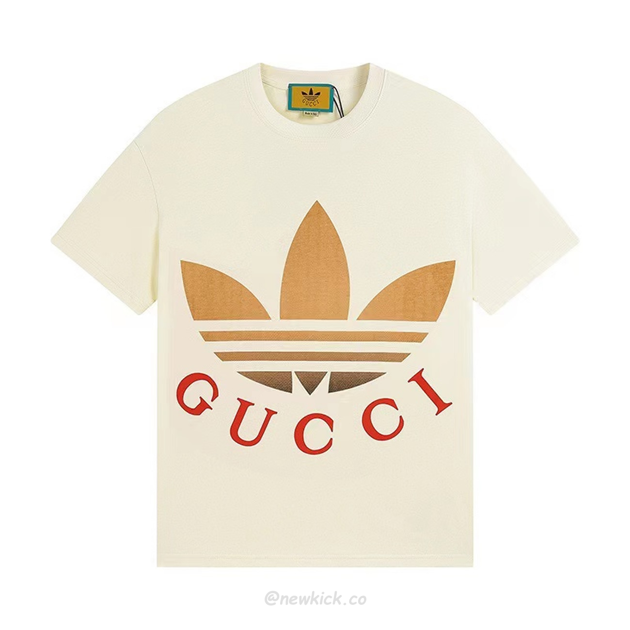 Gucci X Adidas Cotton Jersey T Shirt (1) - newkick.org