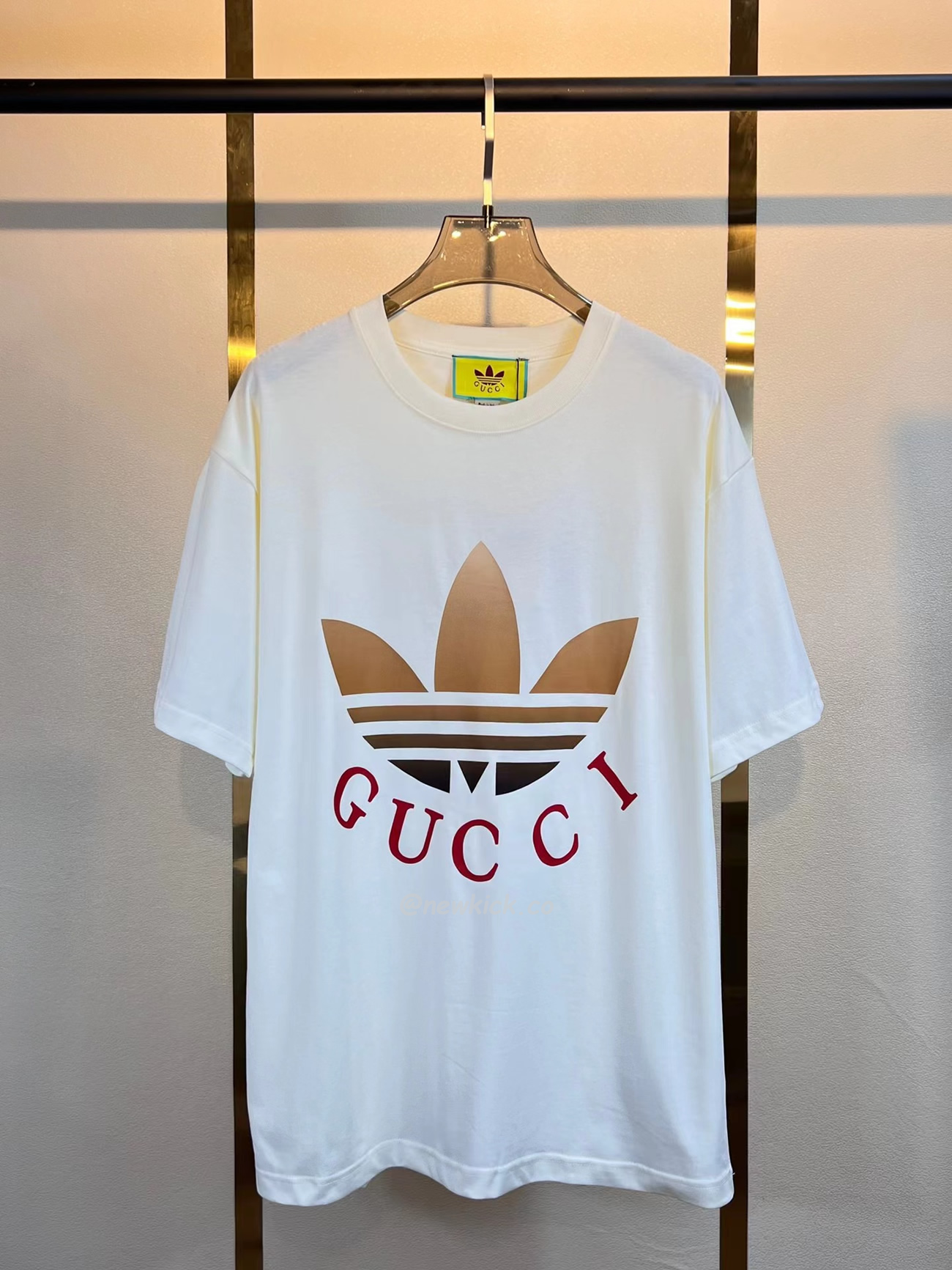 Gucci X Adidas Cotton Jersey T Shirt (5) - newkick.org