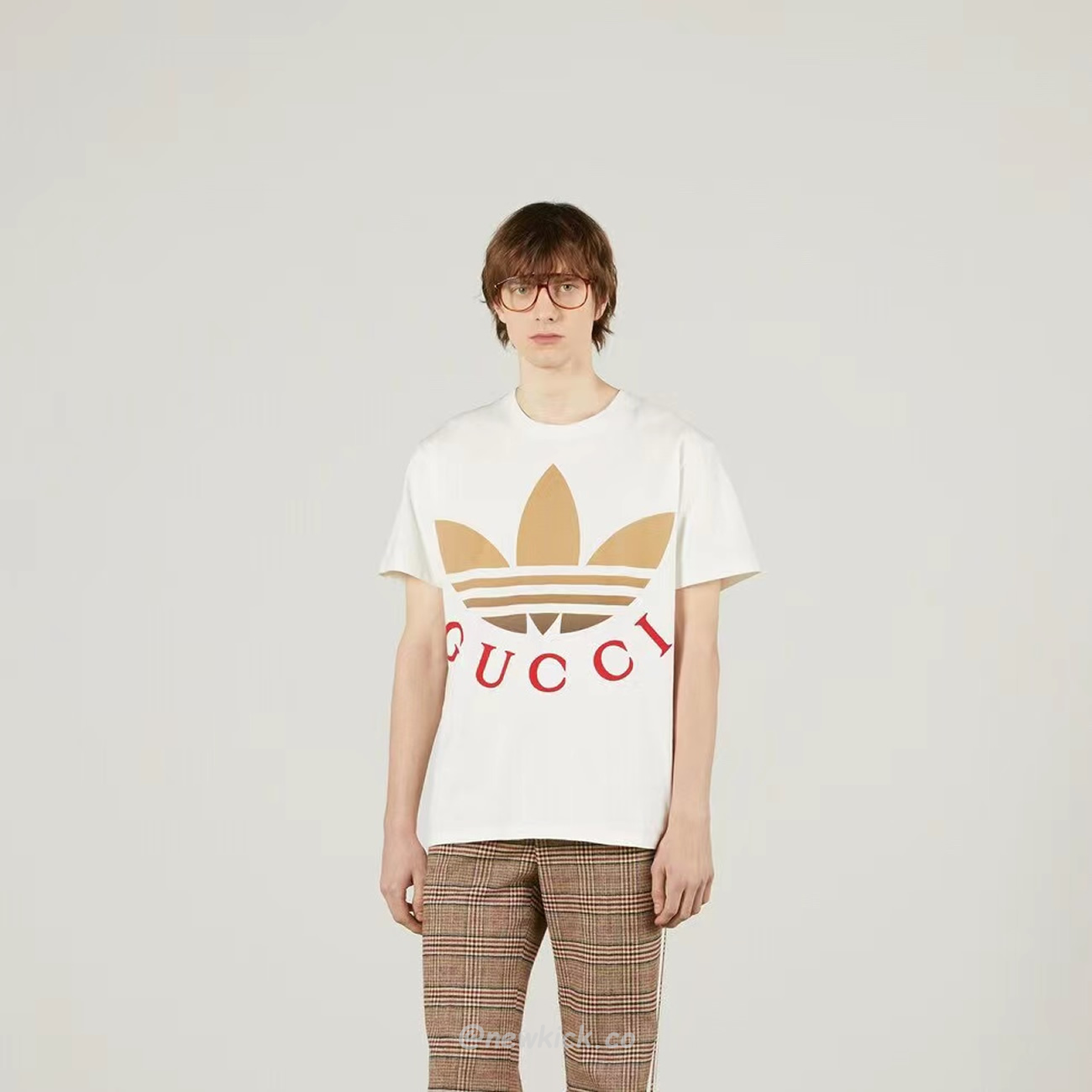 Gucci X Adidas Cotton Jersey T Shirt (9) - newkick.org