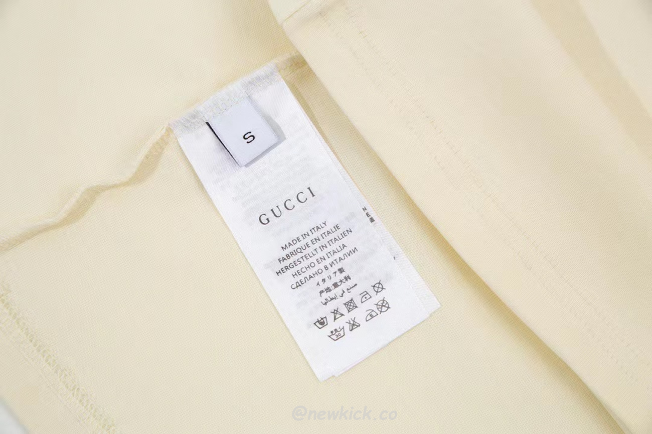 Gucci X Adidas Trefoil Print T Shirt Off White Ss22 (3) - newkick.org