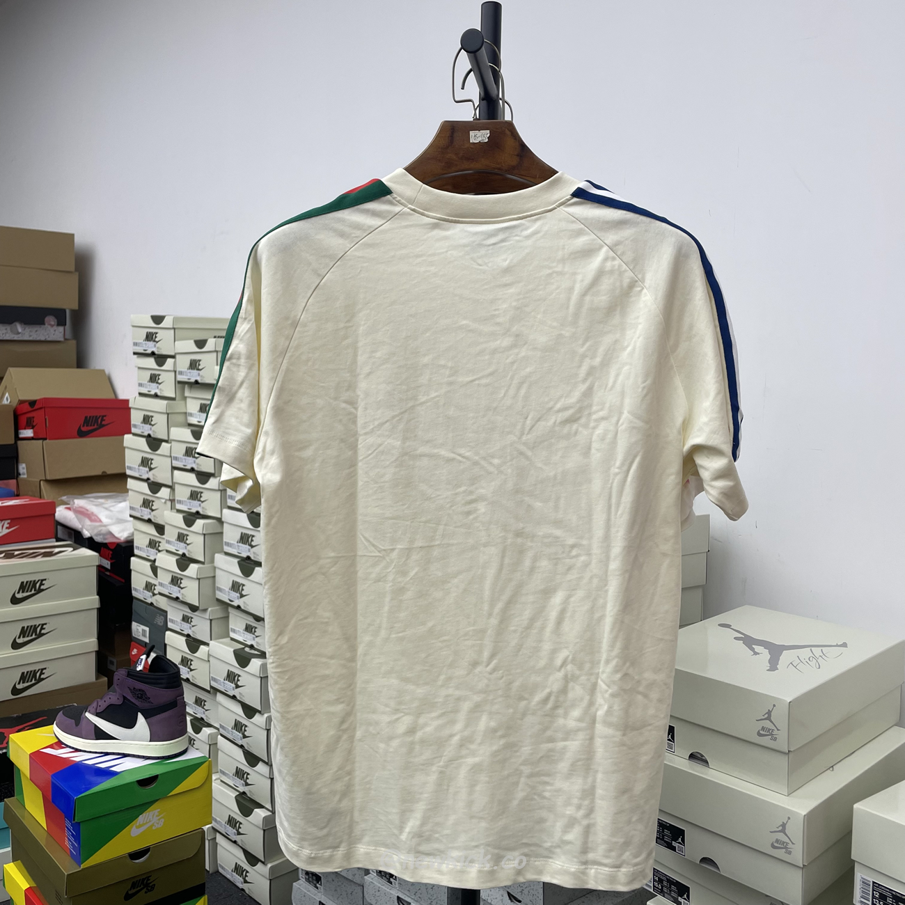 Gucci X Adidas Trefoil Print T Shirt Off White Ss22 (9) - newkick.org
