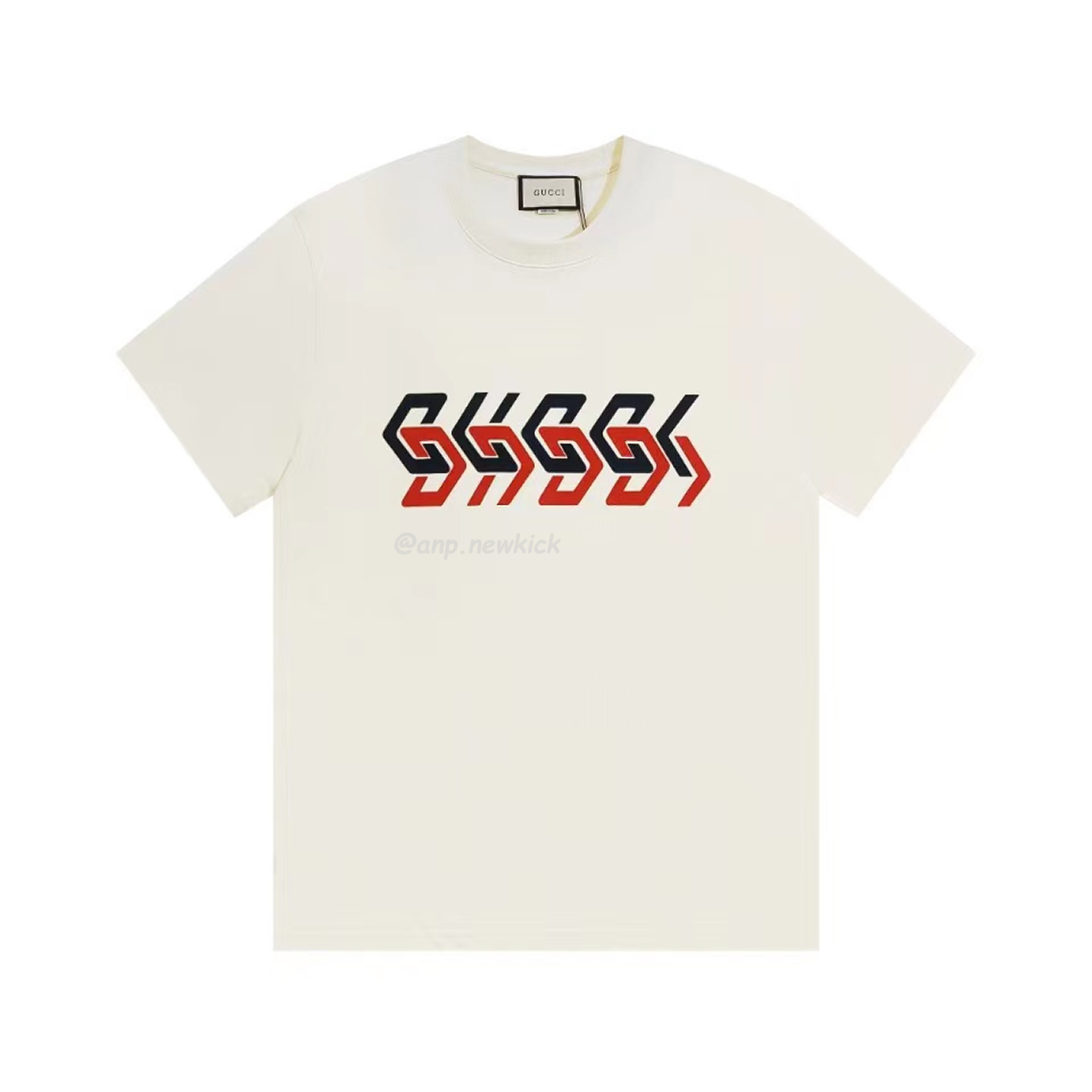 Gucci Mirror Print Oversize Cotton T Shirt (1) - newkick.org