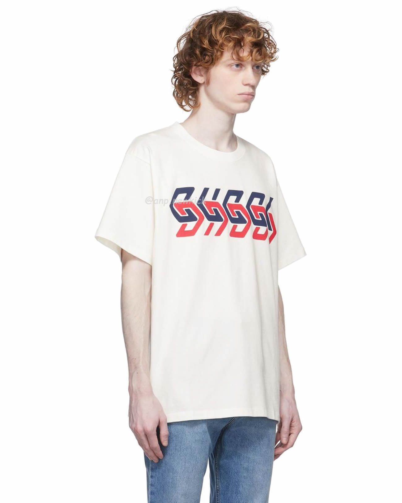 Gucci Mirror Print Oversize Cotton T Shirt (11) - newkick.org