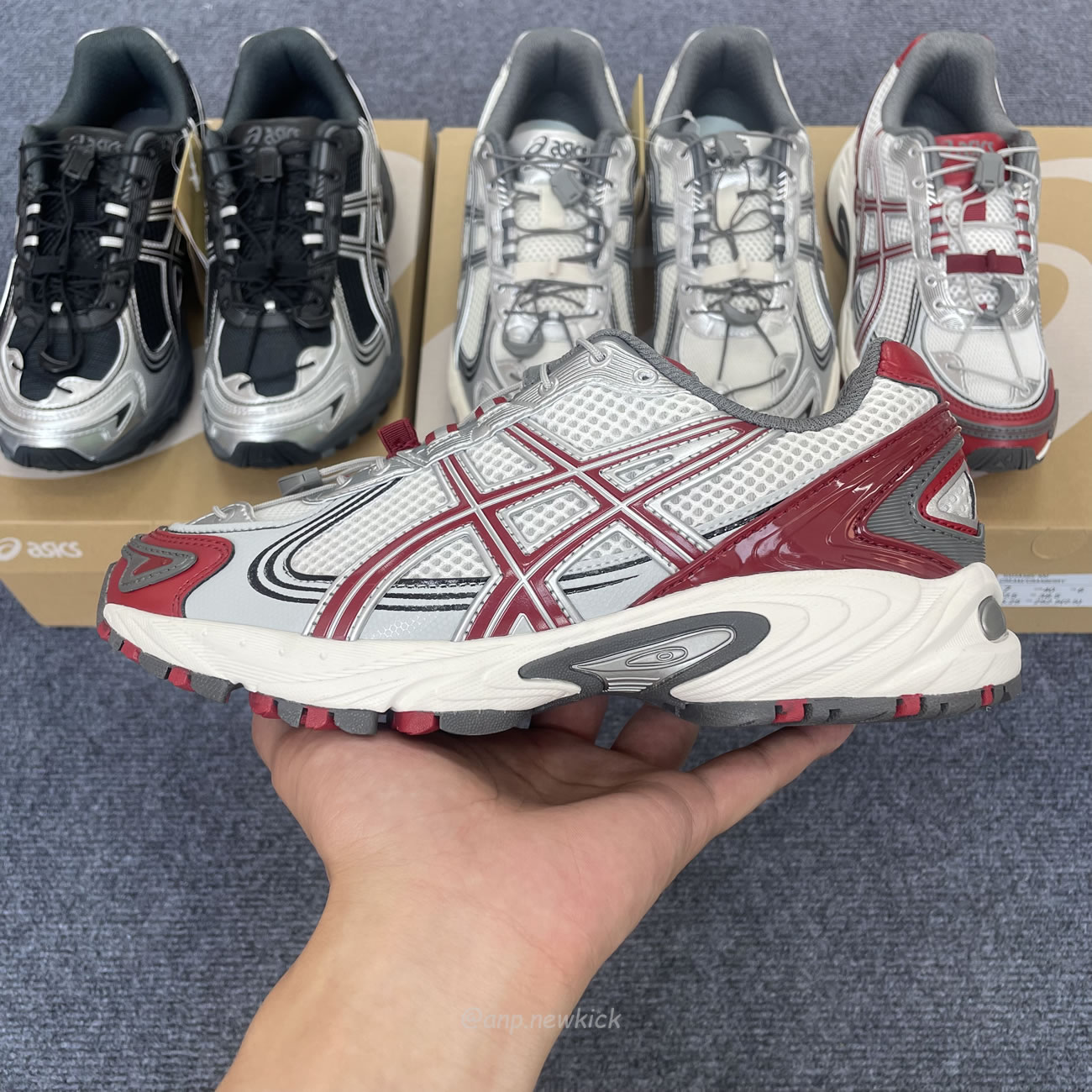 Asics Gel Kahana Tr V4 Carbon Black Silver White Cream Cranberry (8) - newkick.org