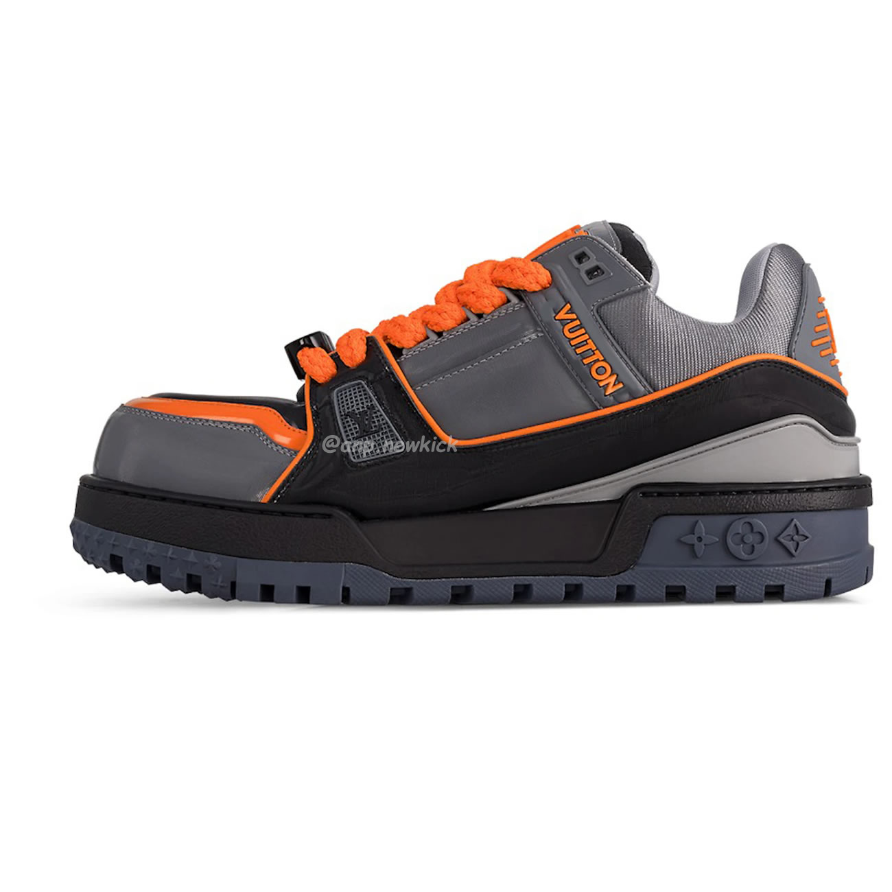 Louis Vuitton Lv Trainer Maxi Black Orange Monogram 1acf6i (1) - newkick.org