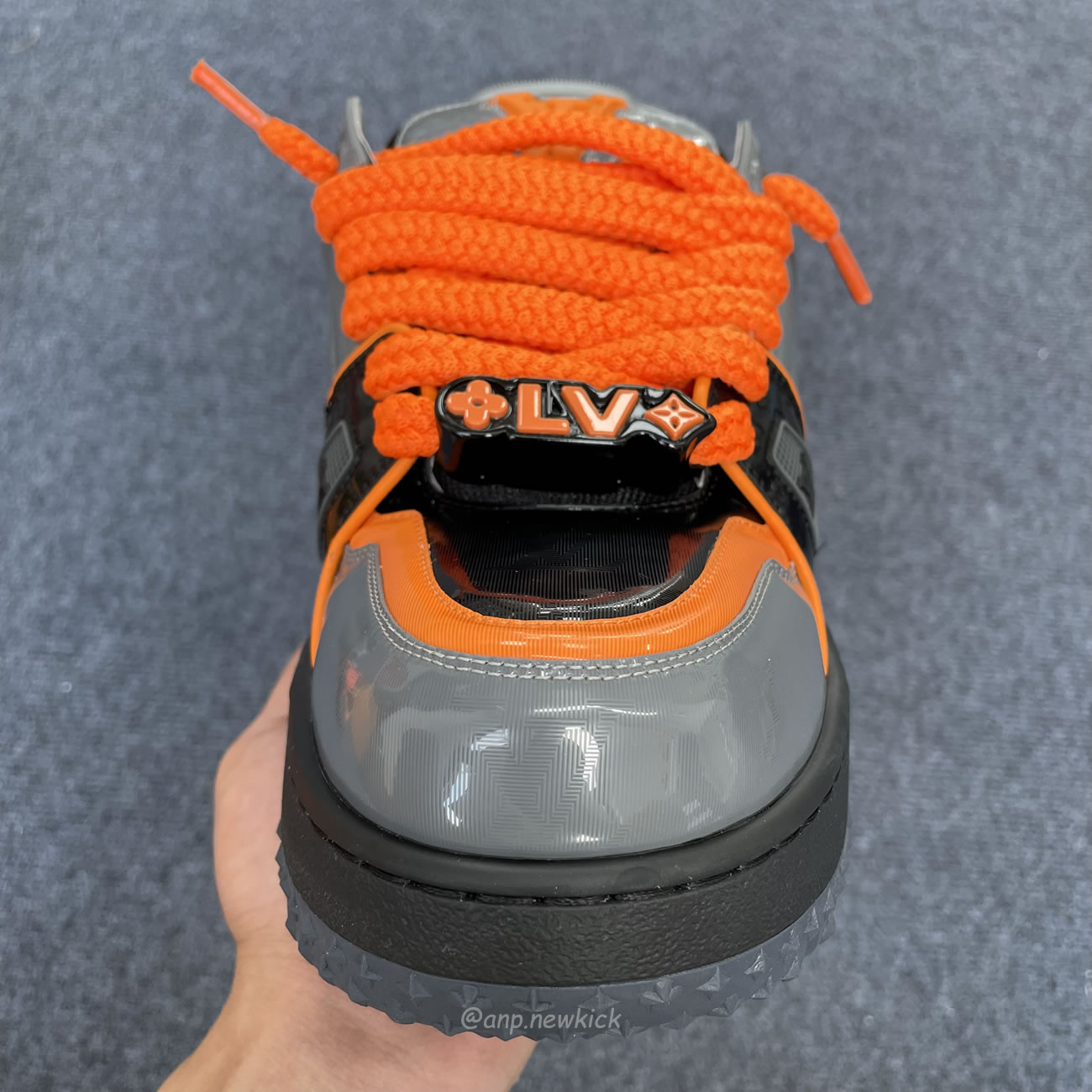 Louis Vuitton Lv Trainer Maxi Black Orange Monogram 1acf6i (2) - newkick.org