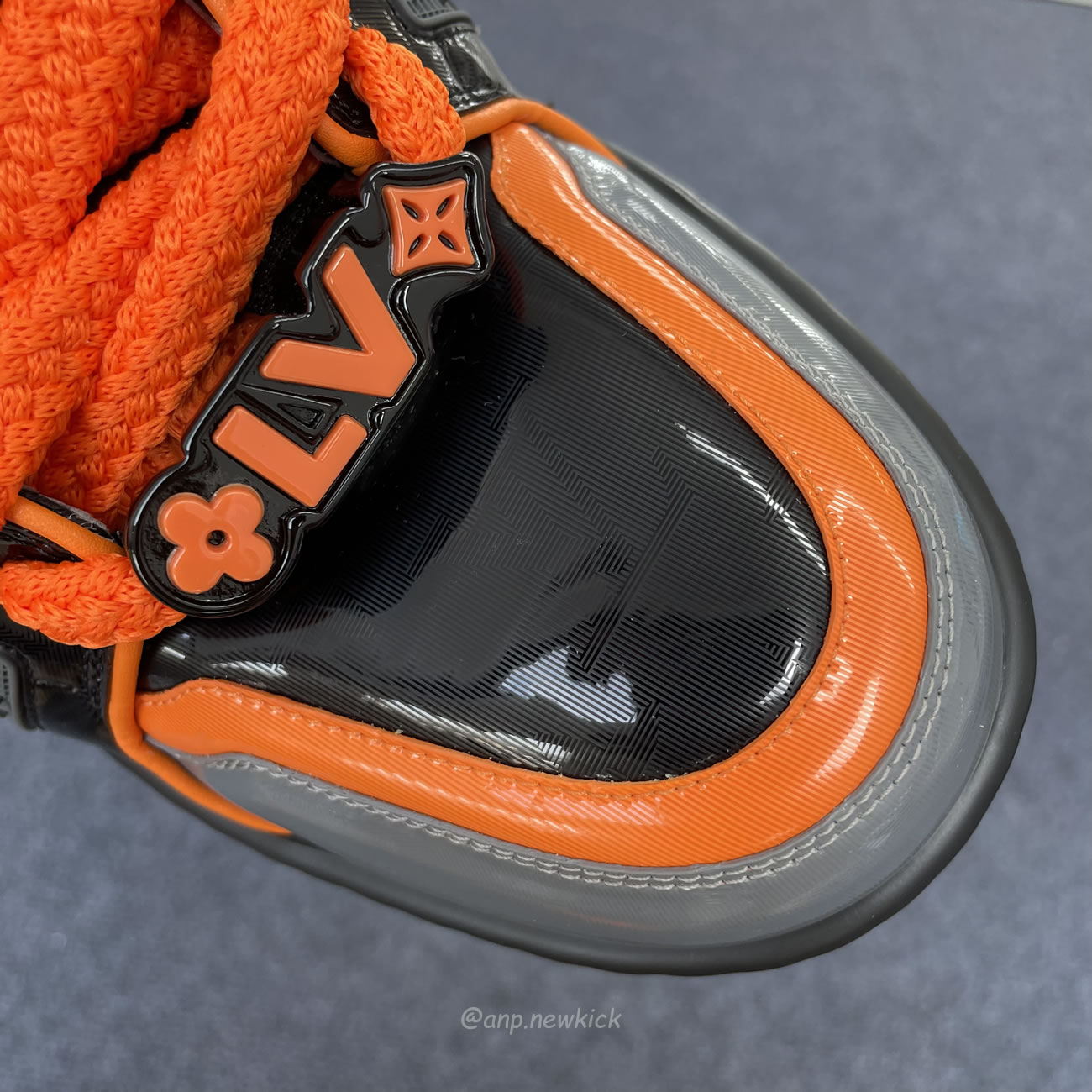 Louis Vuitton Lv Trainer Maxi Black Orange Monogram 1acf6i (5) - newkick.org