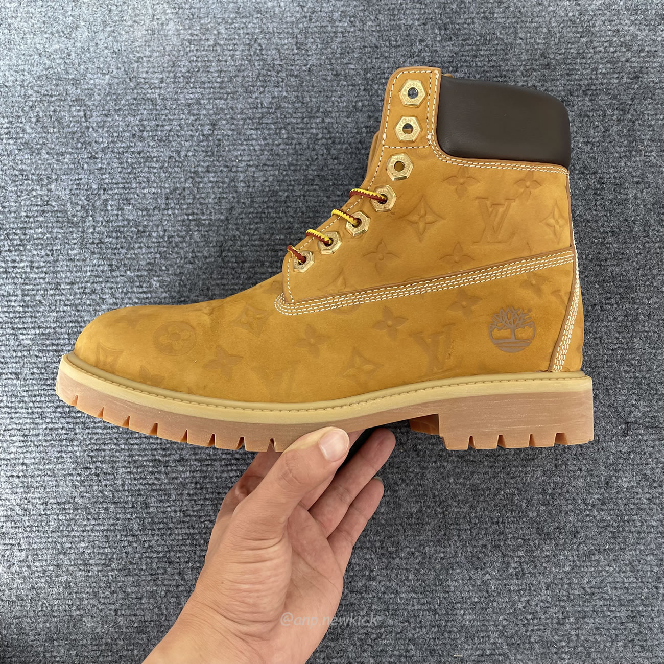 Louis Vuitton Timberland 6 Ankle Boot Wheat Monogram 1ad72x (12) - newkick.org