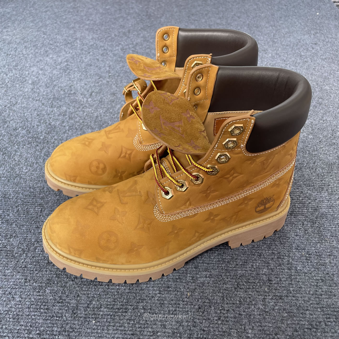 Louis Vuitton Timberland 6 Ankle Boot Wheat Monogram 1ad72x (16) - newkick.org