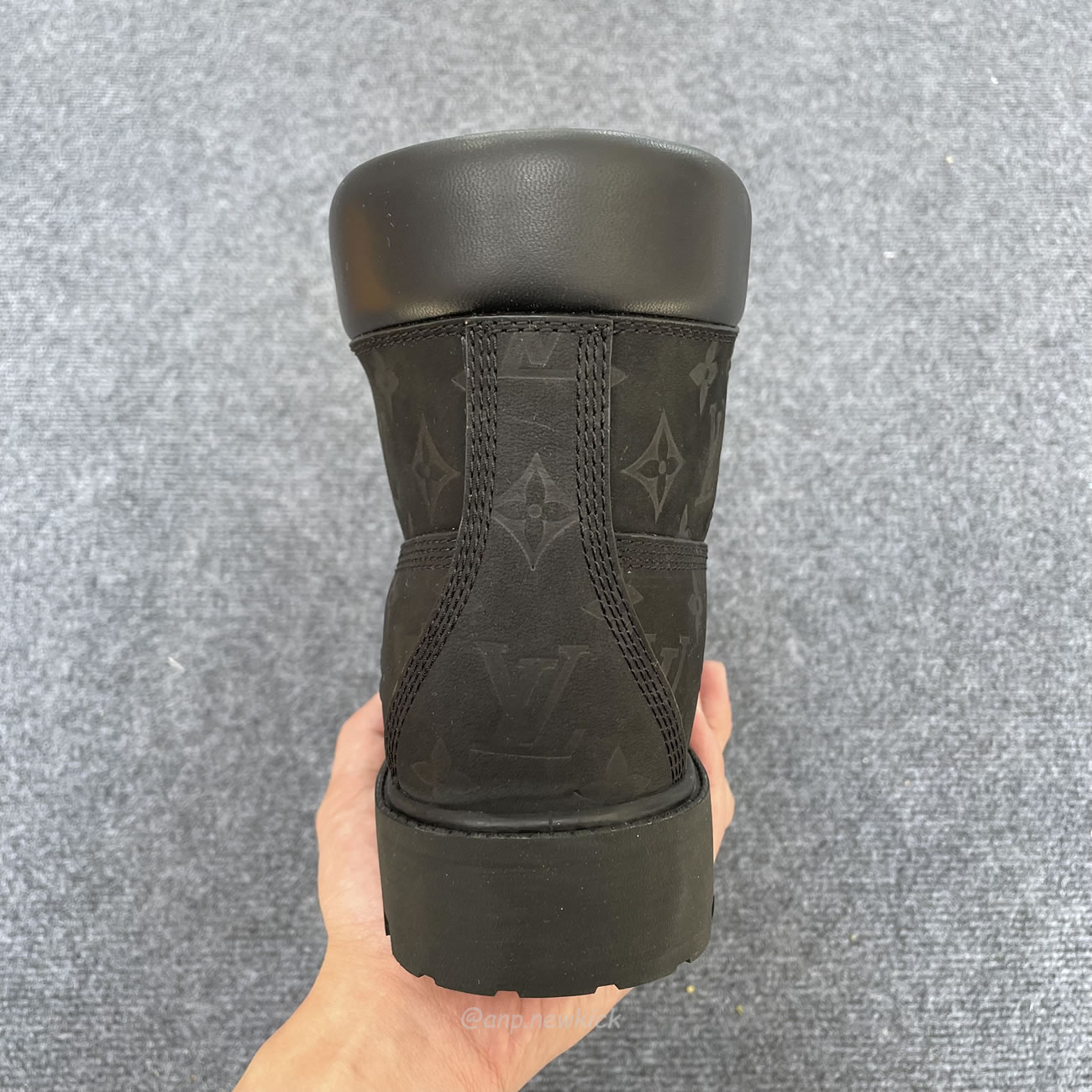 Louis Vuitton Timberland 6 Botín Ankle Boot Black Monogram 1ad73h (7) - newkick.org