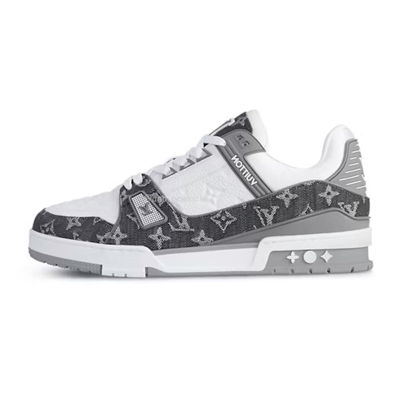 Louis Vuitton Trainer Monogram Denim Grey White 1adf58 (1) - newkick.org