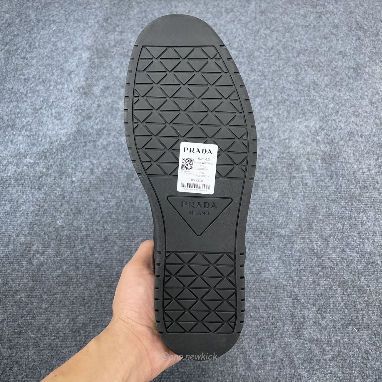 Prada Sneakers Mid Top Black Patent Leather 1e792m 069 F0002 F B030 (4) - newkick.org