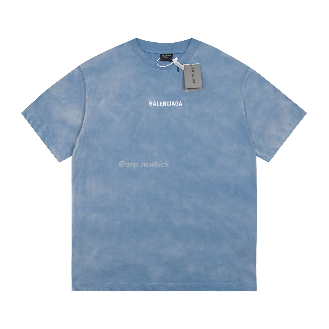 Balenciaga 24ss Letter Logo Printing Short Sleeve Retro T Shirt (1) - newkick.org