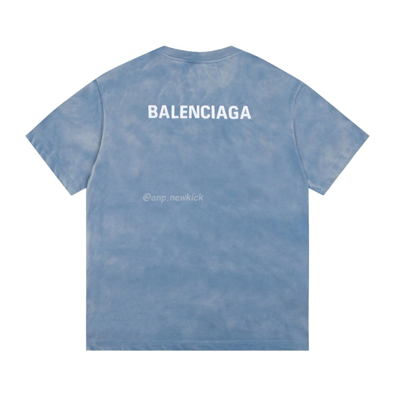 Balenciaga 24ss Letter Logo Printing Short Sleeve Retro T Shirt (5) - newkick.org