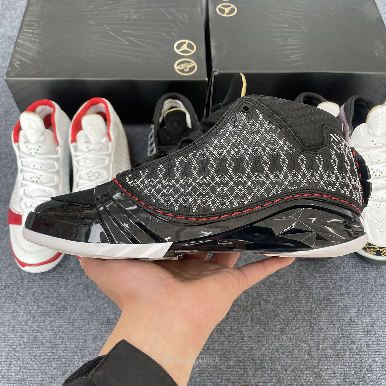 Air Jordan 23 Black Stealth White Varsity Red (14) - newkick.org