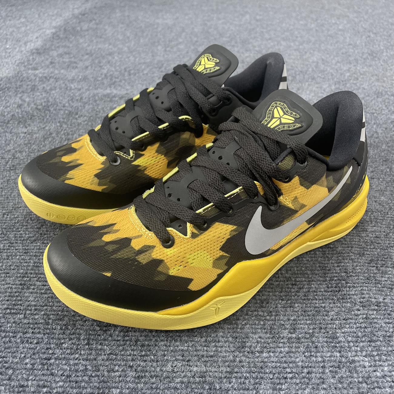 Nike Kobe 8 Xdr Black Yellow 555286‑077 (7) - newkick.org