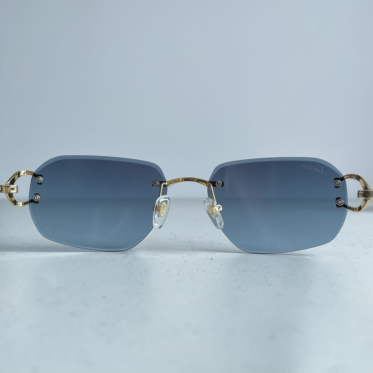 Cartier Ct0468s 58 Blue Gold Sunglasses (6) - newkick.org