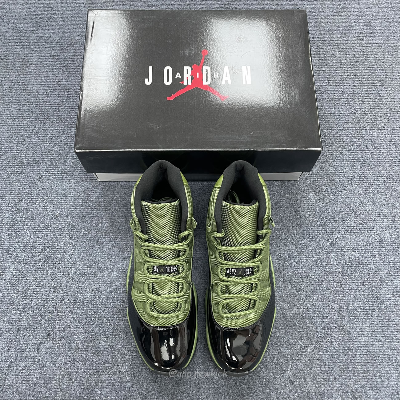 Air Jordan 11 Retro Army Green Black Ct8012 300 (2) - newkick.org