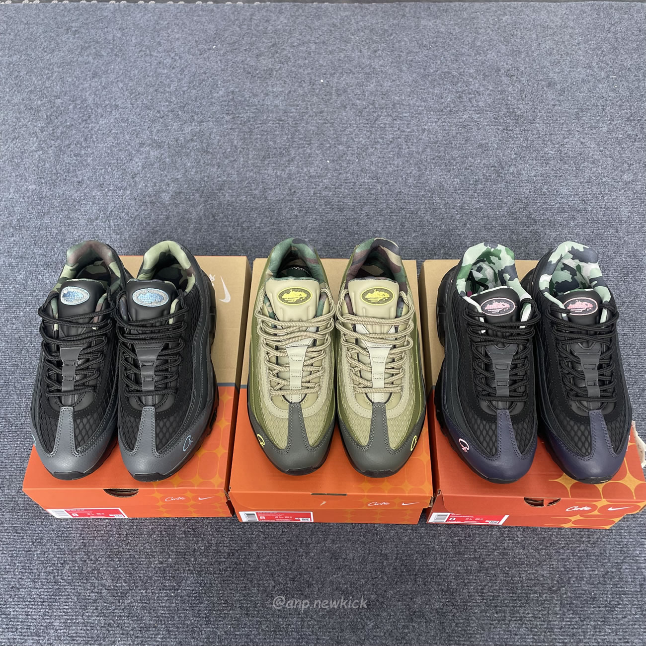 Nike Air Max 95 Sp Corteiz Pink Beam Fb2709 001 Gutta Green Fb2709 300 Aegean Storm Fb2709 002 (2) - newkick.org