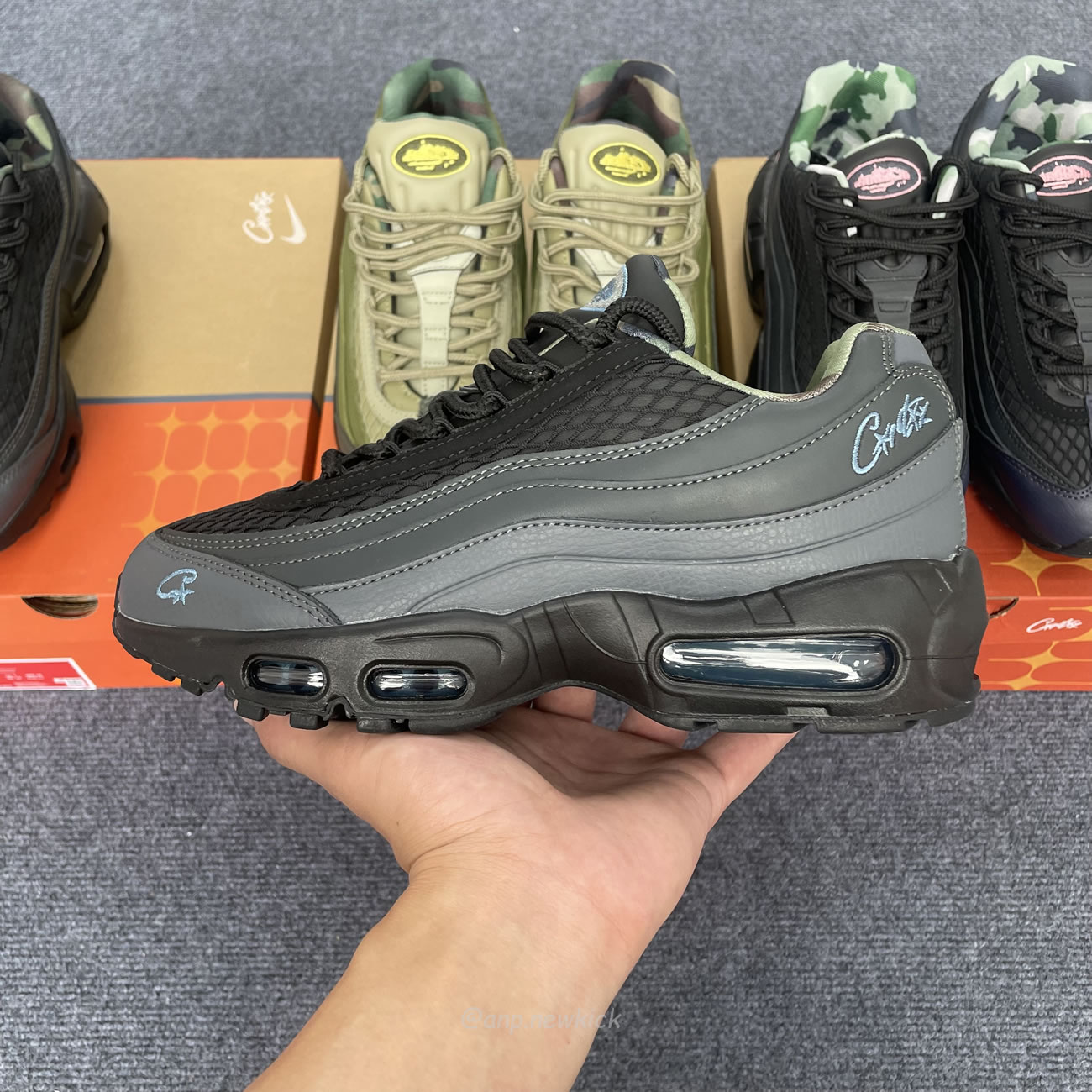 Nike Air Max 95 Sp Corteiz Pink Beam Fb2709 001 Gutta Green Fb2709 300 Aegean Storm Fb2709 002 (6) - newkick.org