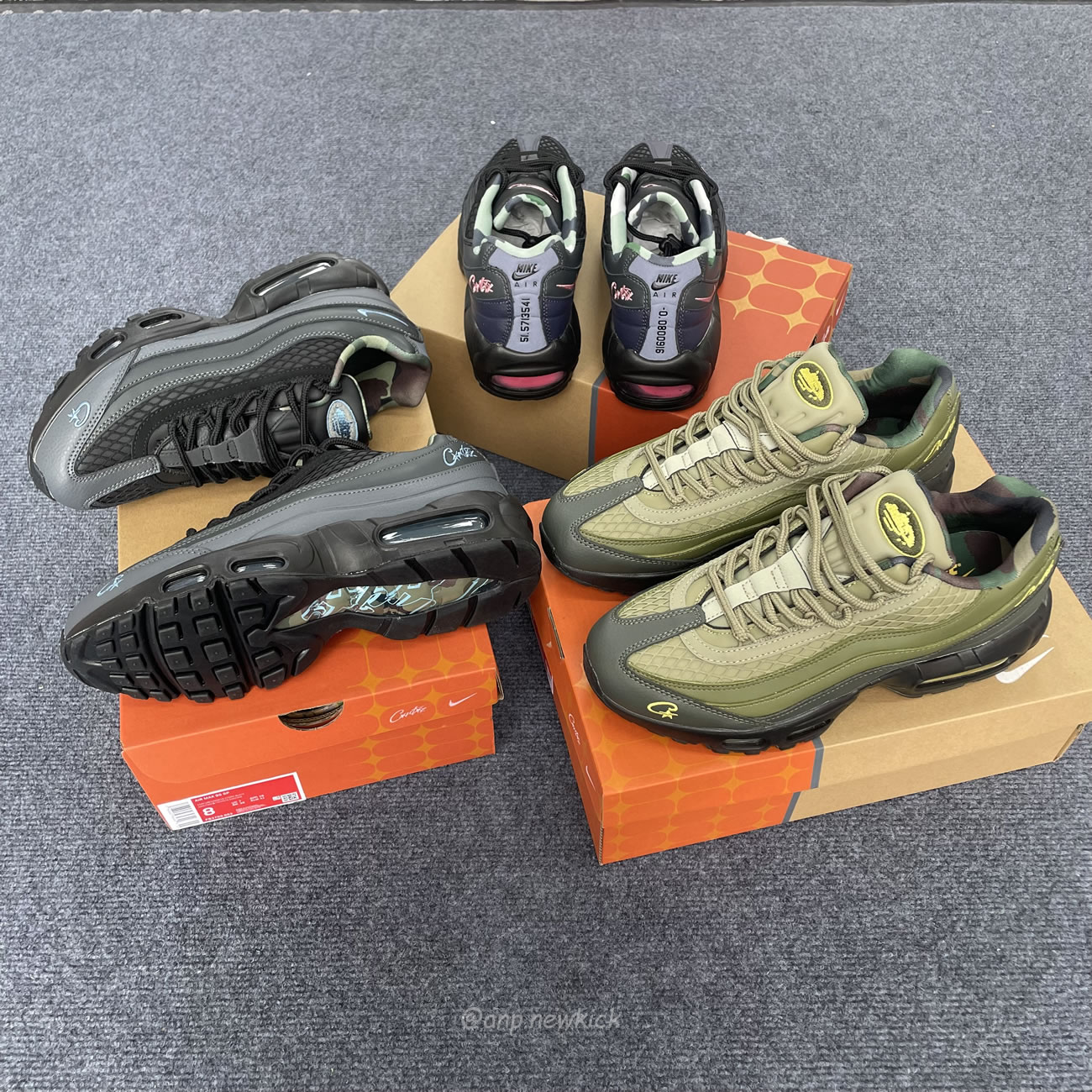 Nike Air Max 95 Sp Corteiz Pink Beam Fb2709 001 Gutta Green Fb2709 300 Aegean Storm Fb2709 002 (7) - newkick.org