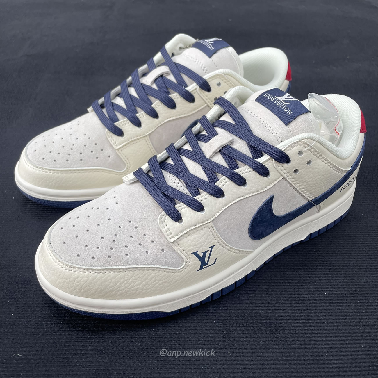 Nike Sb Dunk Low Lv Navy Blue Red Off White Fc1688 134 (5) - newkick.org