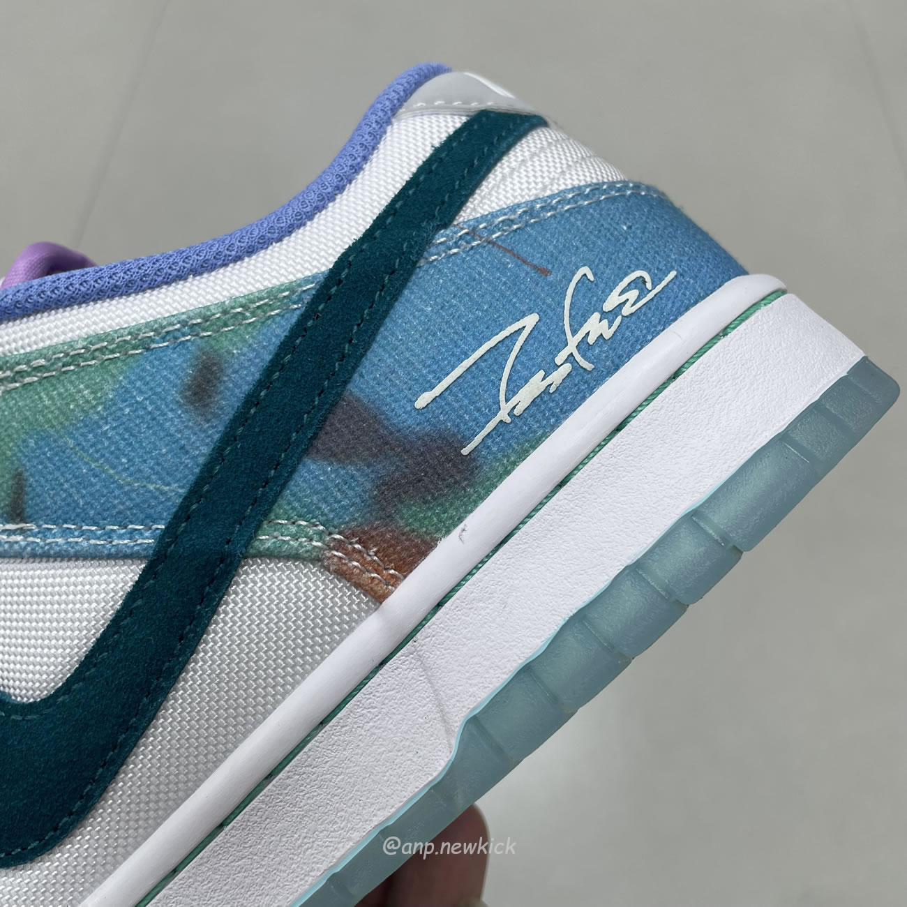 Nike Sb Dunk Low Futura Laboratories Bleached Aqua Hf6061 400 (4) - newkick.org