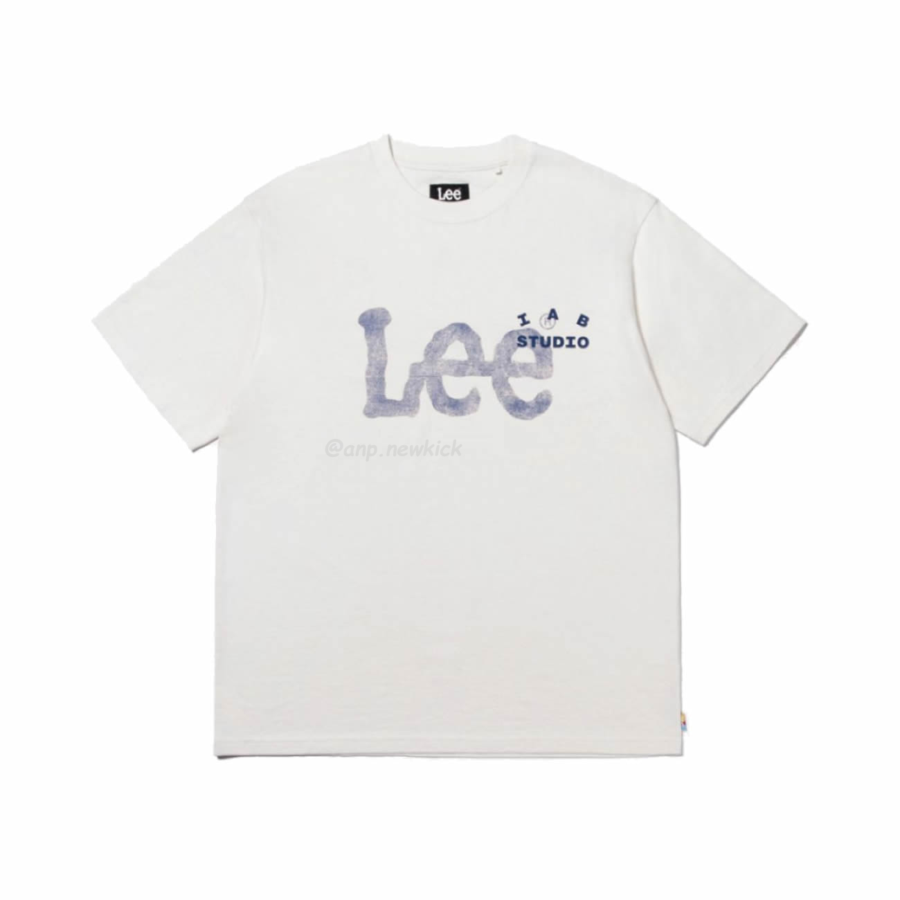 Lee X Iab Big Twitch Logo T Shirt White (1) - newkick.org