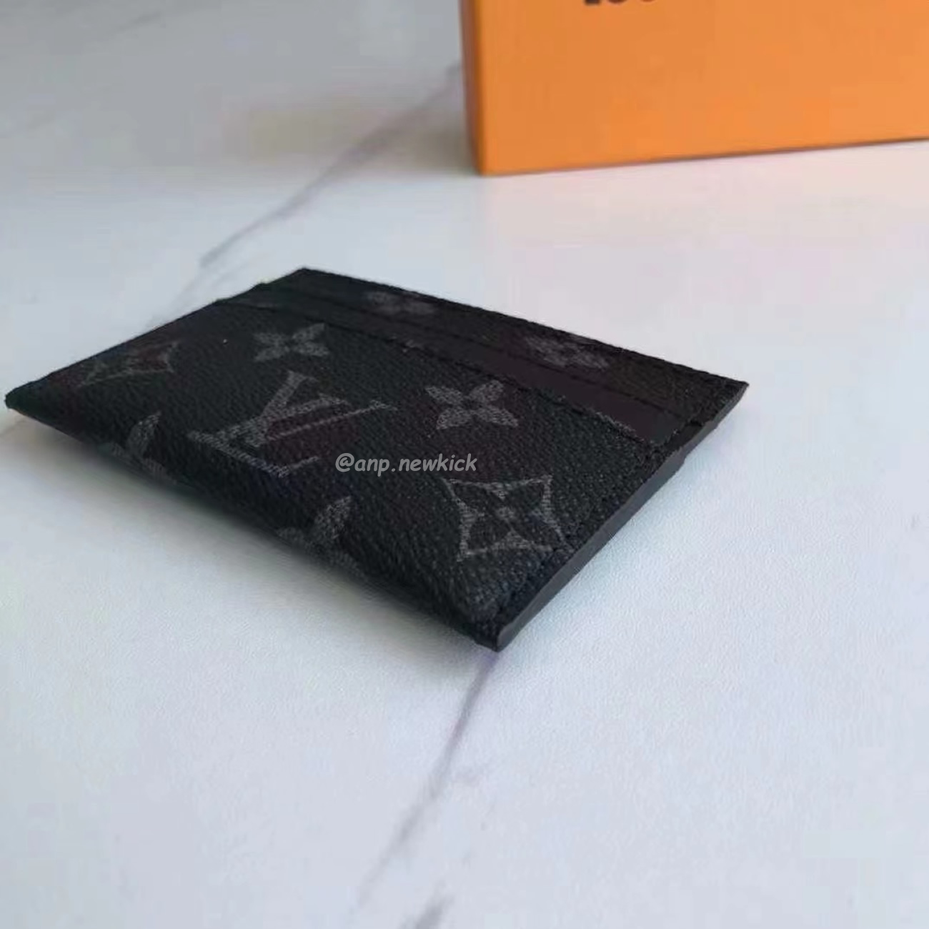 Louis Vuitton Card Holder Porte Cartes Double Monogram Eclipse Blackgrey M62170 (5) - newkick.org