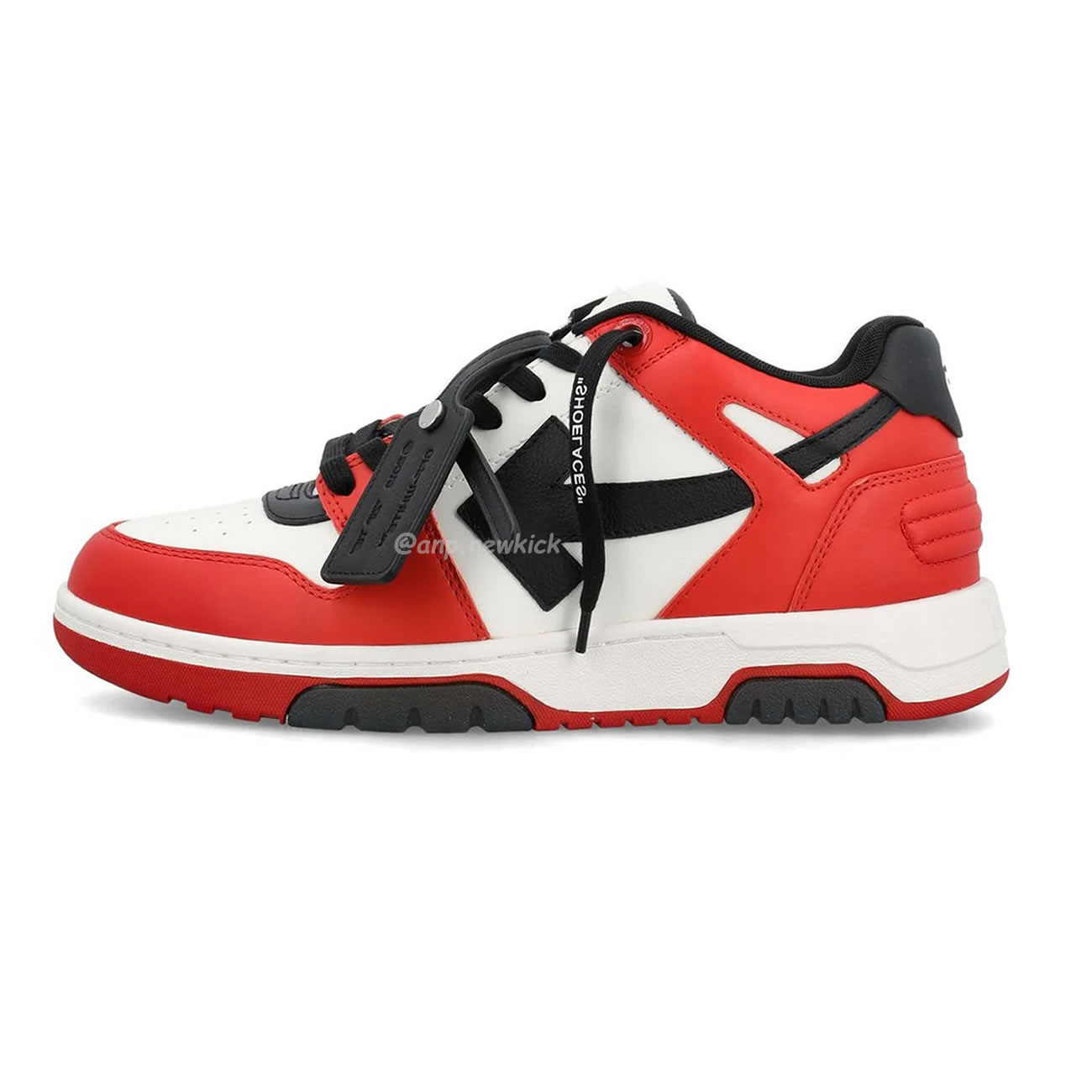 Off White Out Of Office Ooo Low Tops Black White Red Omia189s22lea0012510 (1) - newkick.org