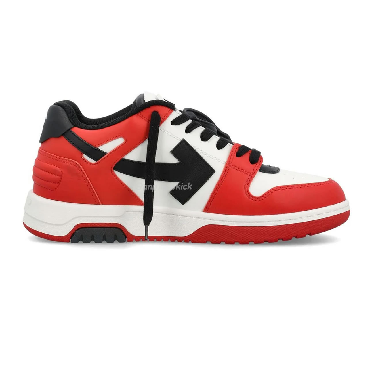 Off White Out Of Office Ooo Low Tops Black White Red Omia189s22lea0012510 (11) - newkick.org