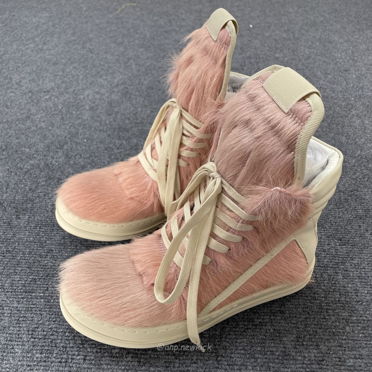 Rick Owens Geobasket Kuhfell Dusty Rosa Milch Rr02b2894lhl 8311 (7) - newkick.org